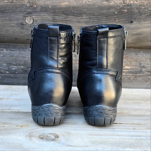 ✨️Blondo NEW Alessa Black Leather, Aqua Protect, Insulated Winter Bootie. 9WW - Picture 9 of 15